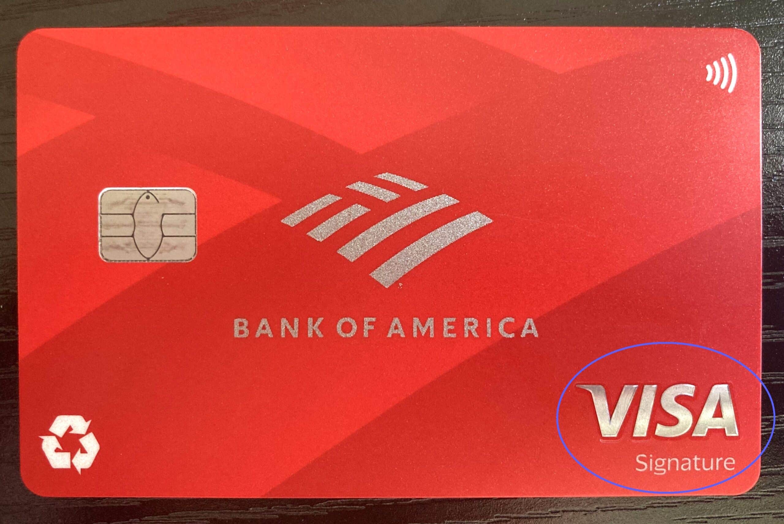 An example of a Visa Signature credit card